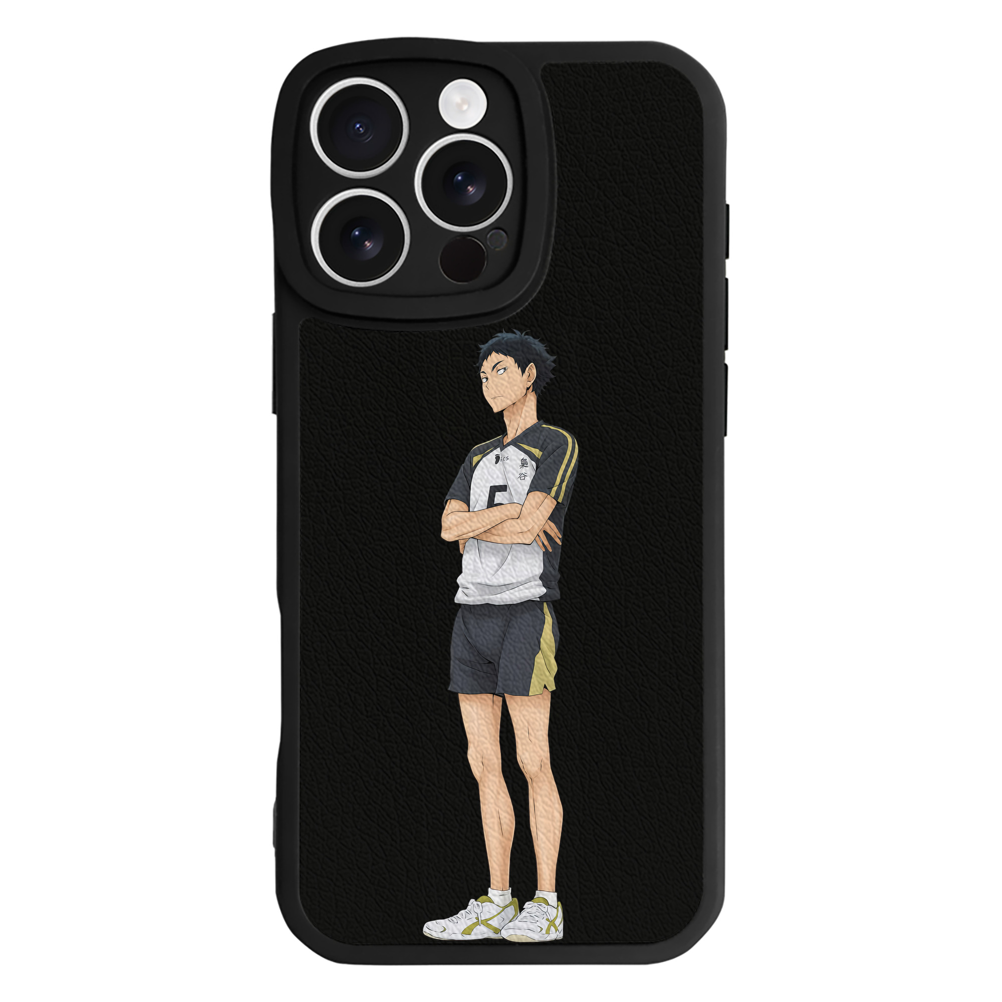（画像用） ハイキュー!! Haikyu!! 【iPhone 16シリーズ対応】シリコンスマホケース（レザー調） 材質：シリコン